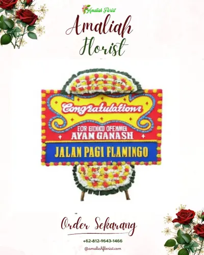 Bunga Papan Congratulation di Tidar Selatan
